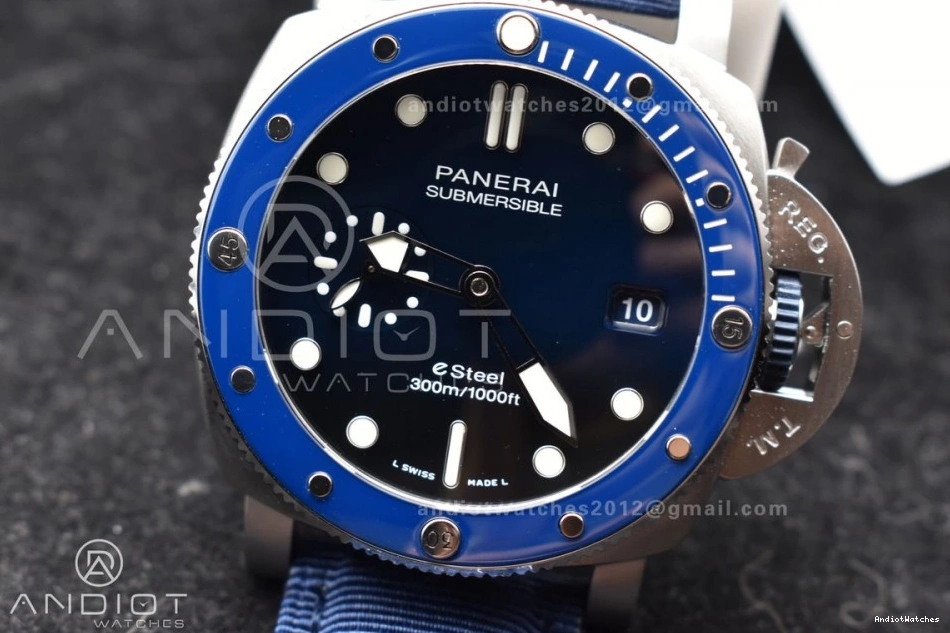 P Edition Dial 1:1 Best Strap PAM1289 Blue 994 Nylon Supportive VSF on Blue 0921